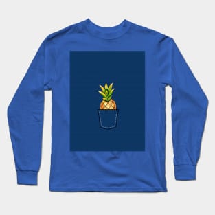 Pineapple in Pocket | Ananas in Pocket Long Sleeve T-Shirt